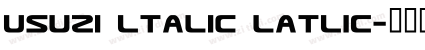usuzi ltalic latlic字体转换